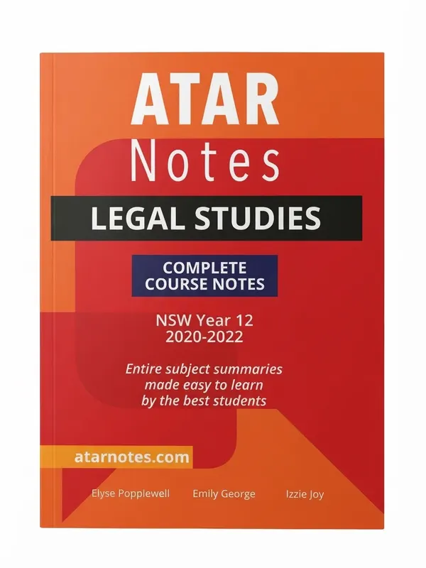 ATAR Notes NSW Year 12 Legal Studies Complete Course Notes 2020-2022