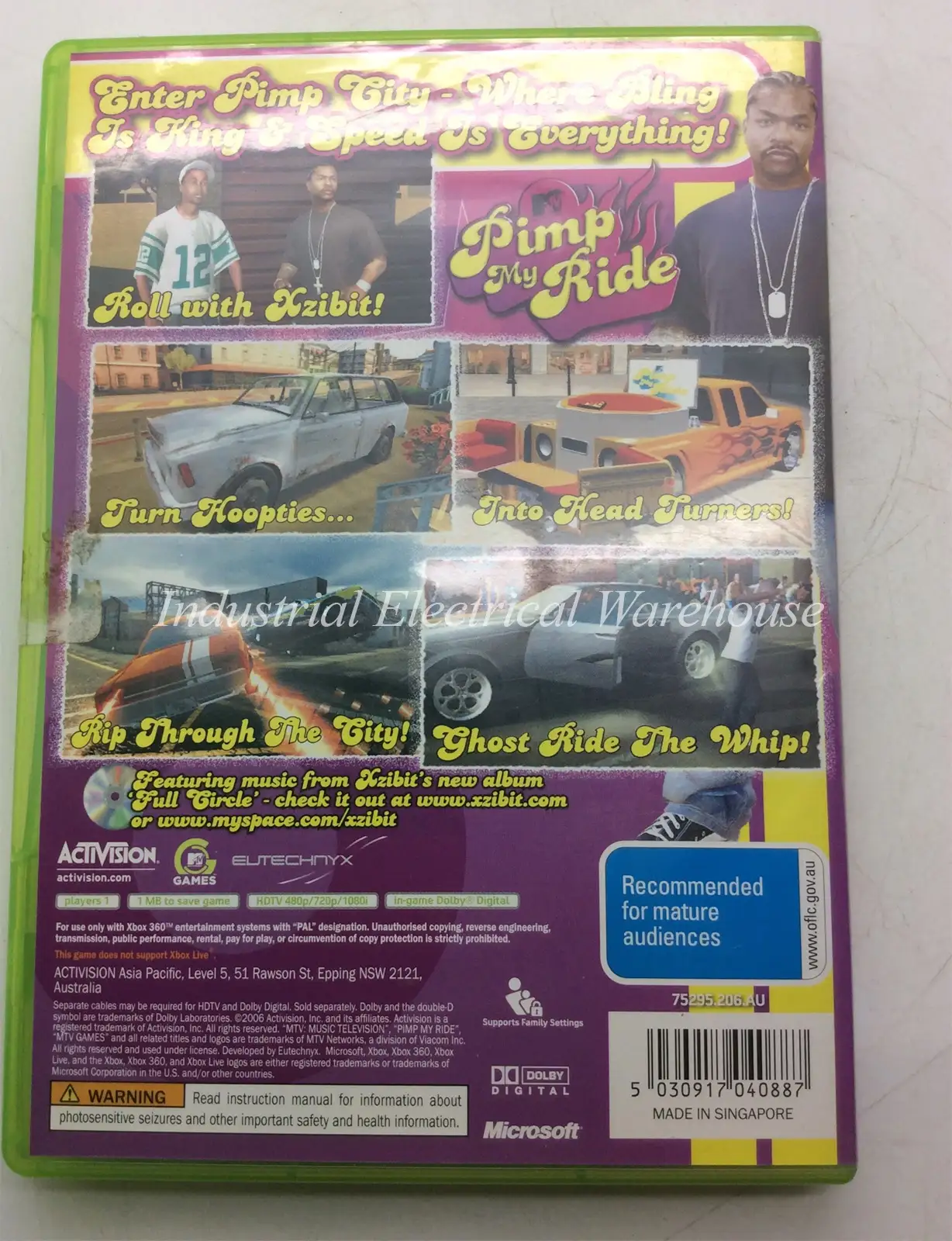 Xbox 360 MTV Pimp My Ride Activision Game Disc & Manual PAL – photo 2