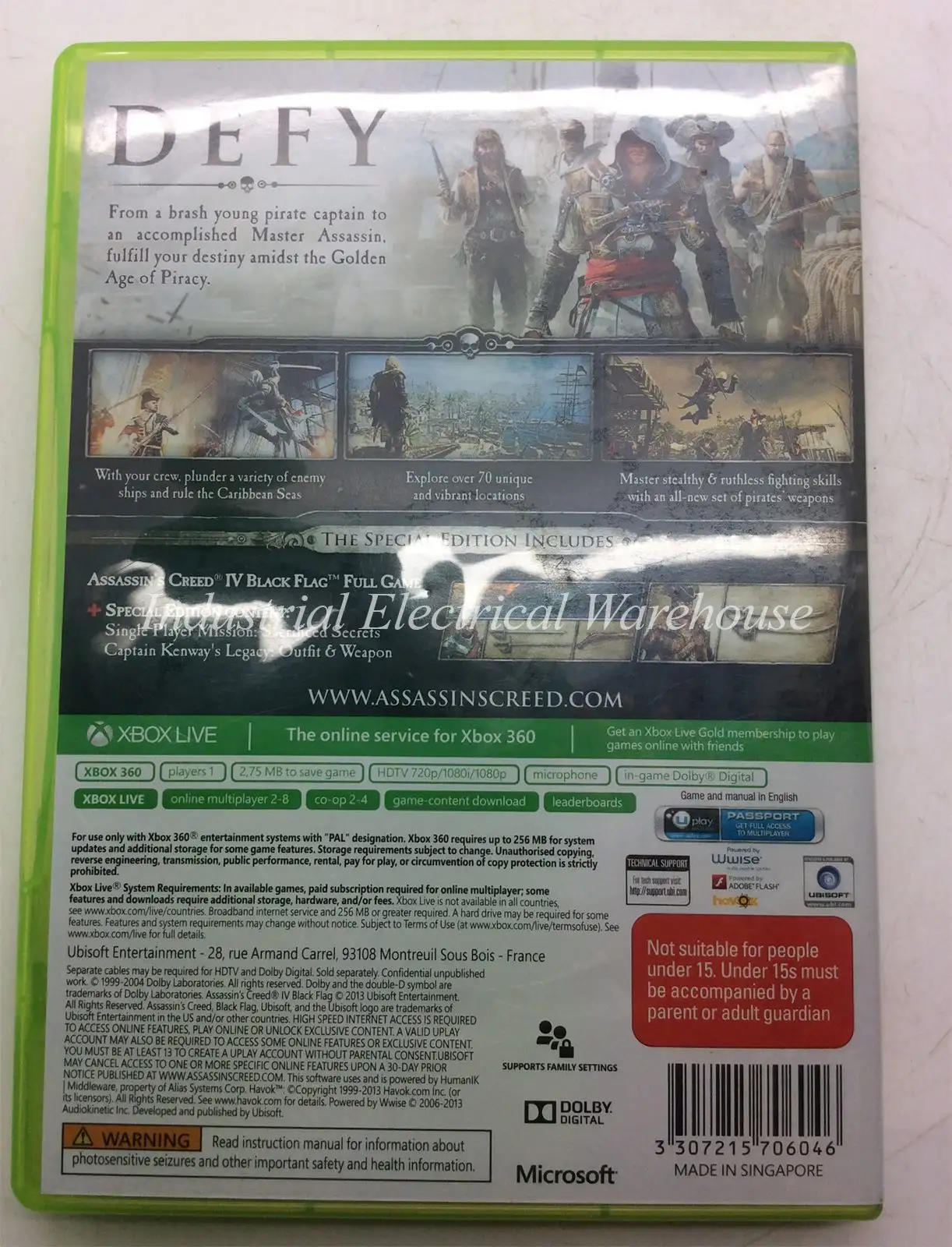 Xbox 360 Assassin's Creed IV Black Flag Special Edition Ubisoft Game 2 Disc – photo 2