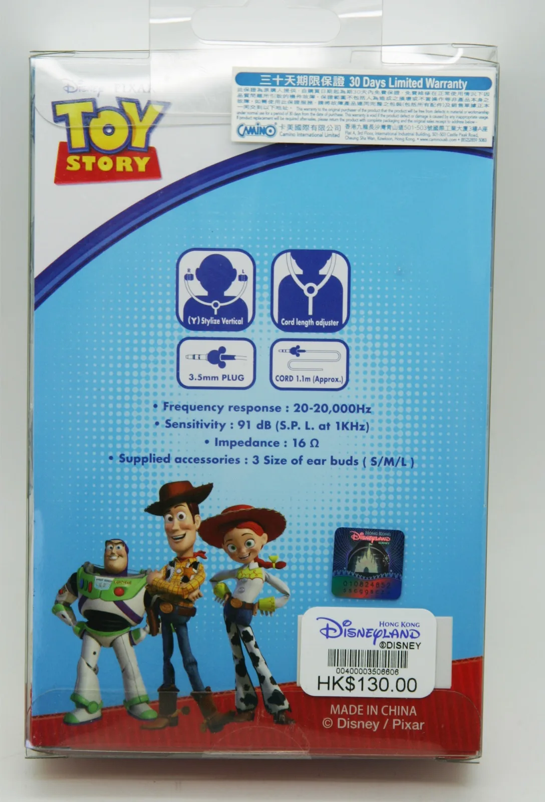 Disney Pixar Toy Story Buzz Lightyear 3D Ear Buds In Ear Headphones – photo 2