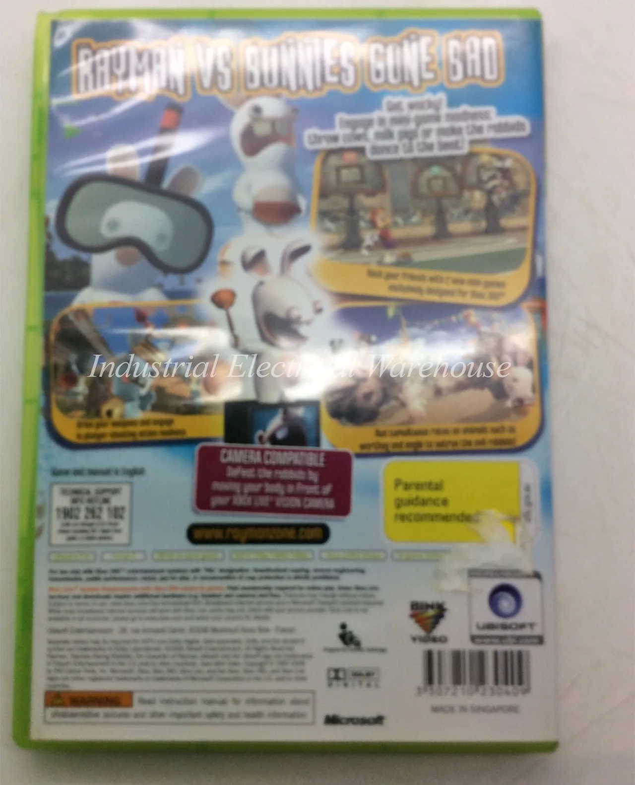 Xbox 360 Rayman Raving Rabbids Ubisoft Game Disc & Manual PAL – photo 2