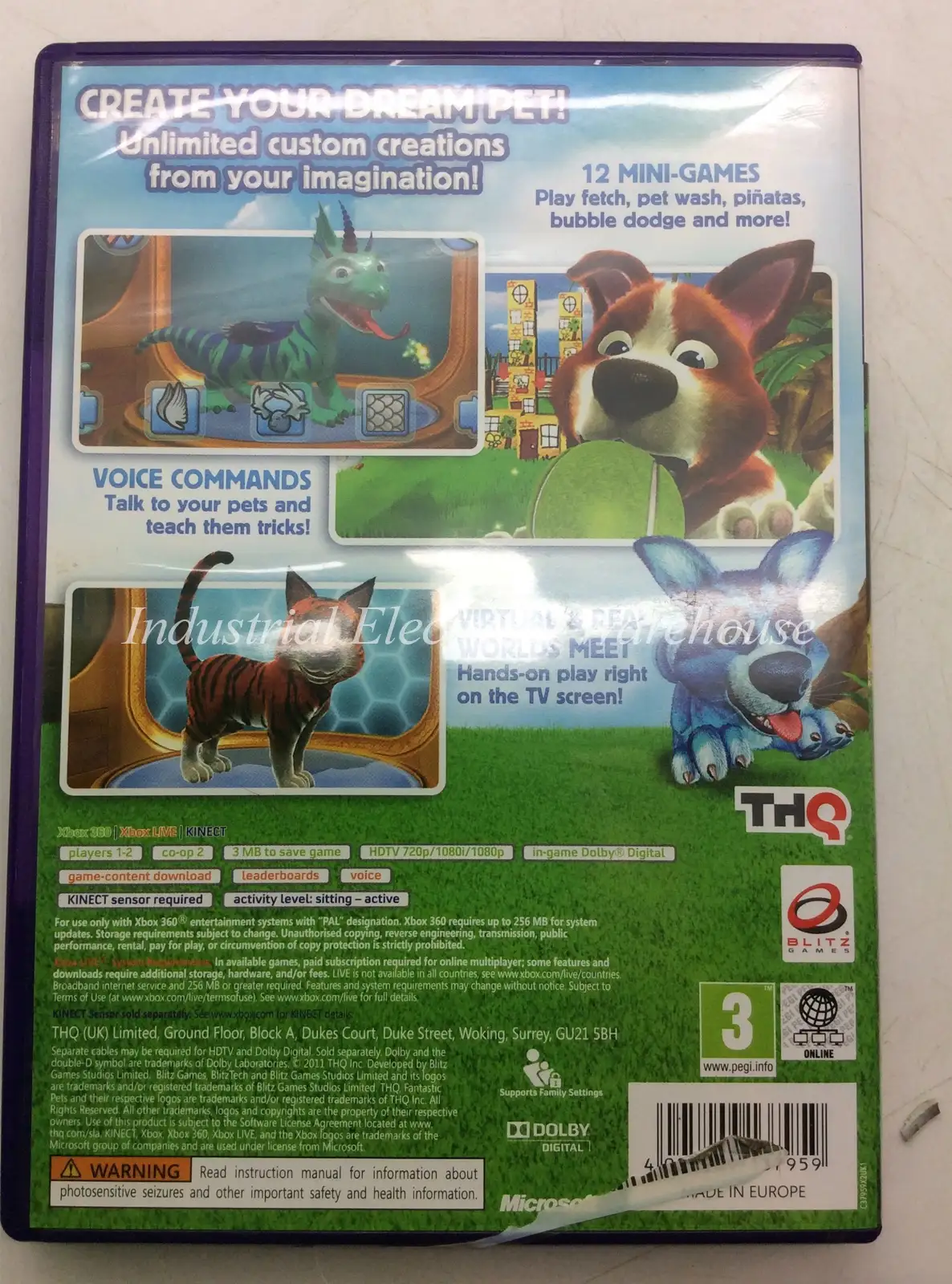 Xbox 360 Fantastic Pets (Kinect Sensor Required) THQ Game Disc & Manual PAL – photo 2