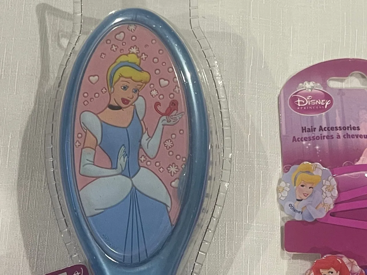 Disney Princess Cinderella Hairbrush & Hair Accessories Set Elastics Clips (NEW) – photo 2
