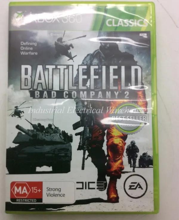 Xbox 360 Battlefield Bad Company 2 EA Game Disc & Manual PAL