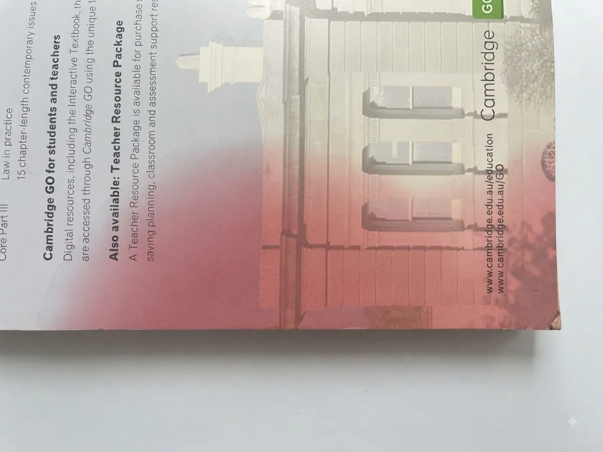 Cambridge Legal Studies Fourth Edition – photo 3