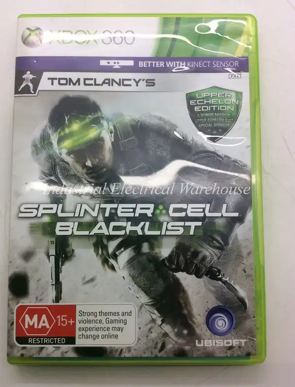 Xbox 360 Tom Clancy's Splinter Cell Blacklist Ubisoft Game 2 Disc and Manual