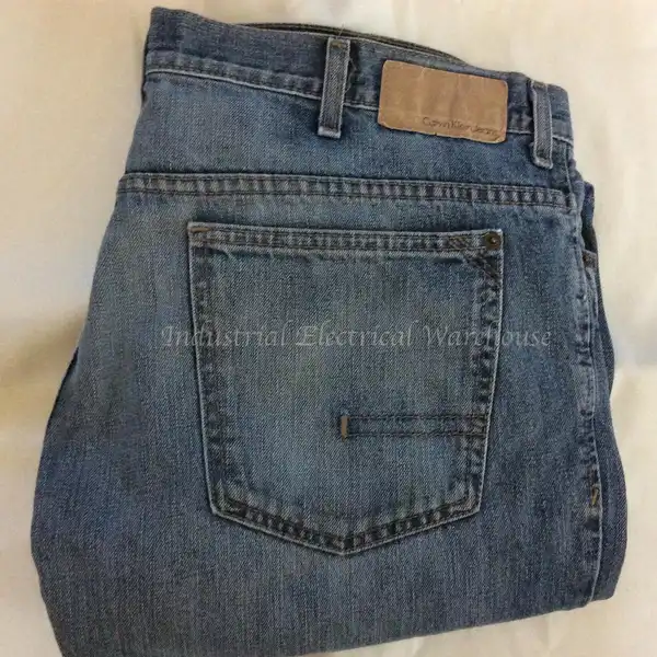 Calvin Klein Jeans Mens Boot Cut Denim Jeans Medium Wash Blue W36 x L32