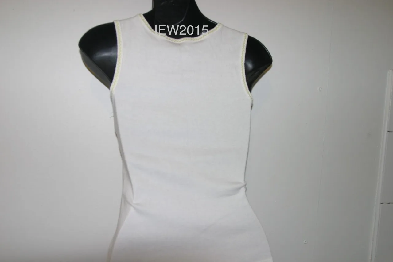 Childrens Place Girls White Tank Top Embroidered Flowers Singlet Size 10-12 – photo 3