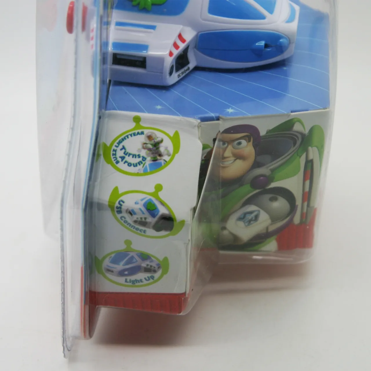 Disney Pixar Toy Story Buzz Lightyear 4 Port USB 2.0 Hub Spaceship 2010 Sealed – photo 4