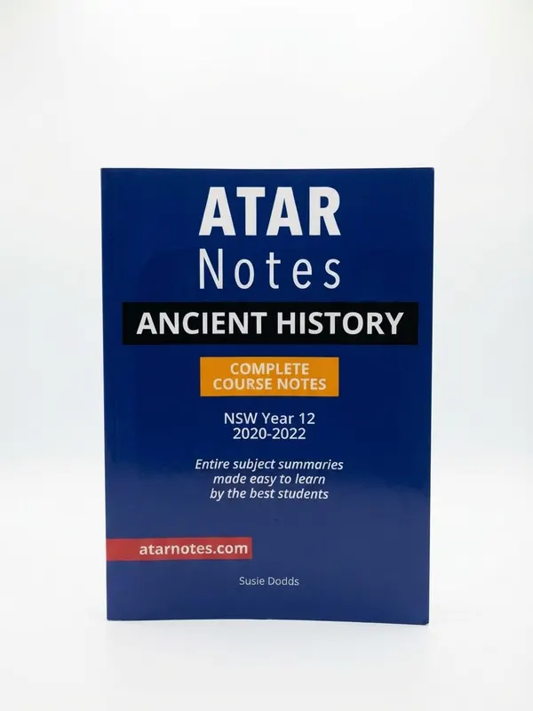 Ancient History ATAR Notes Year 12 2020-2022