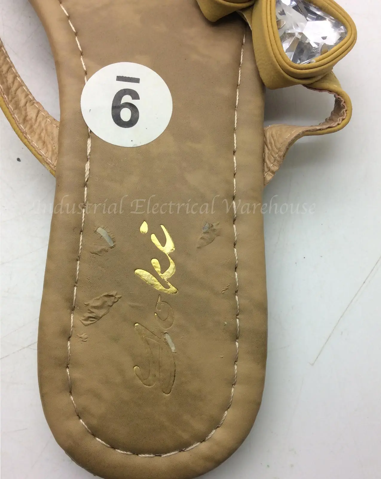 Yoki Womens Beige Embellished Summer Sandals Size 9 – photo 2