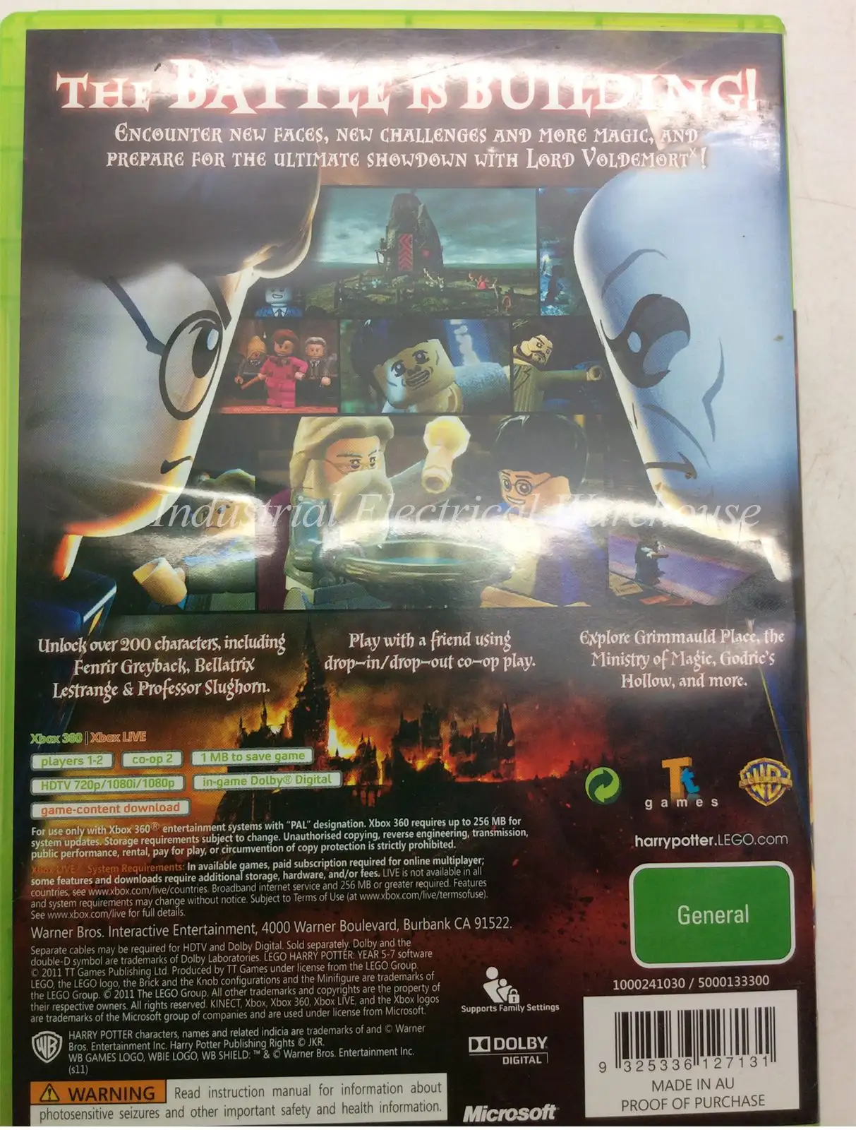 Xbox 360 LEGO Harry Potter/ Years 5-7 WB Games Game Disc and Manual – photo 2