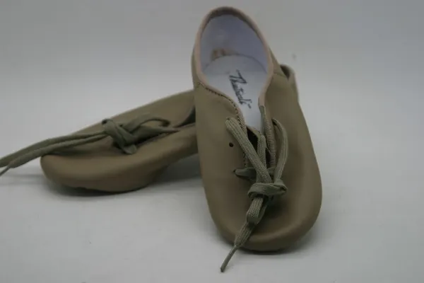 Theatricals Tan Jazz Shoe Split Sole Oxford Laces Size 12