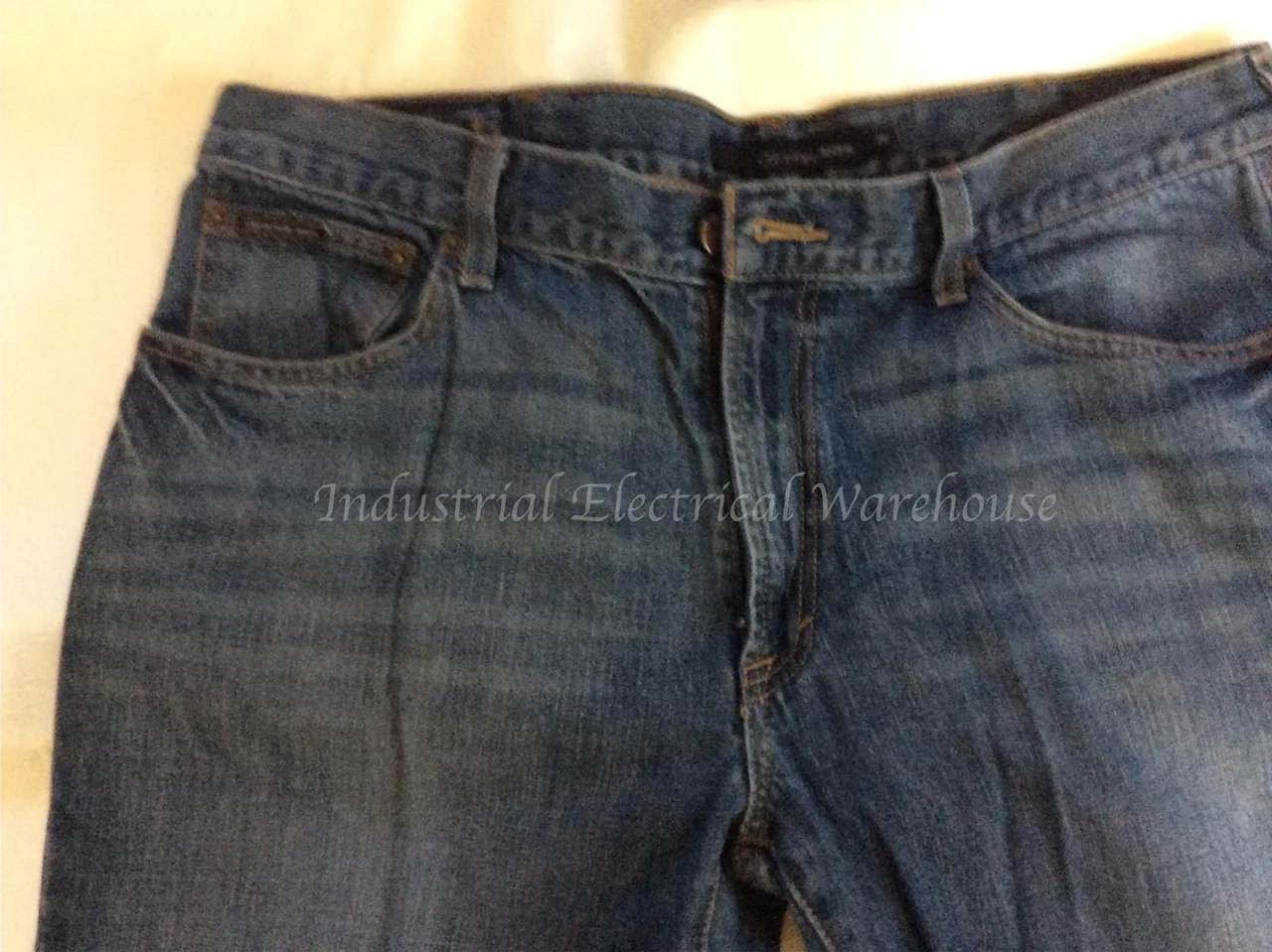Calvin Klein Jeans Mens Straight Cut Denim Jeans Medium Wash Blue W36 x L32 – photo 2