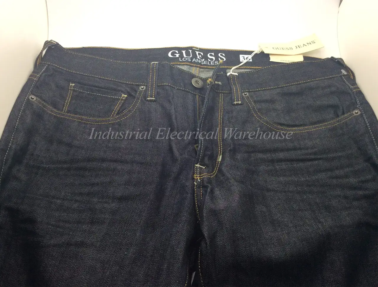 Guess Jeans Dark Edge Denim Jeans 5 Pockets Mens Size 36” x 32” JMROS118RR2 – photo 3