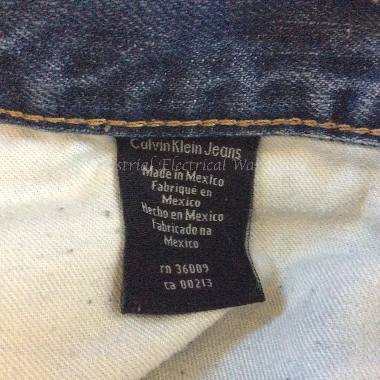 Calvin Klein Jeans Mens Straight Cut Denim Jeans Medium Wash Blue W36 x L32 – photo 6