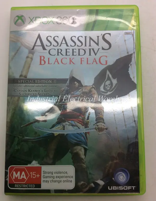 Xbox 360 Assassin's Creed IV Black Flag Special Edition Ubisoft Game 2 Disc