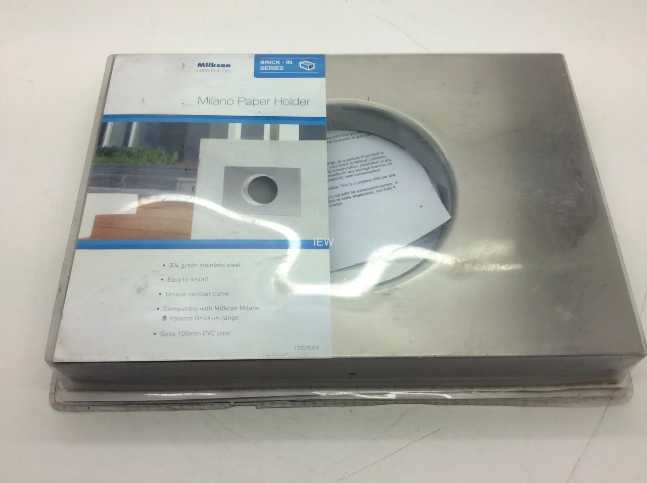 Milkcan In Wall Letterbox 170 Milano Paper Holder 304 Stainless Steel 170ST.F.2 – photo 5