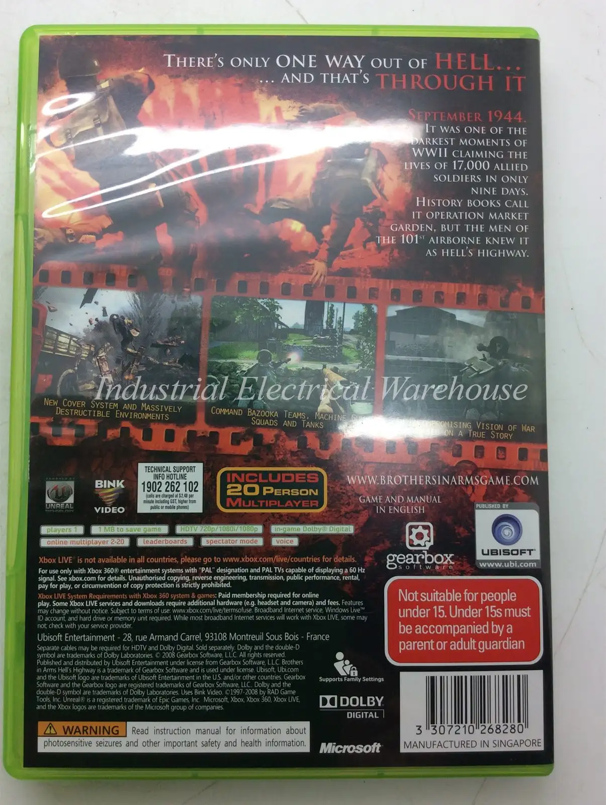 Xbox 360 Brothers in Arms: Hell's Highway Ubisoft Game Disc – photo 6