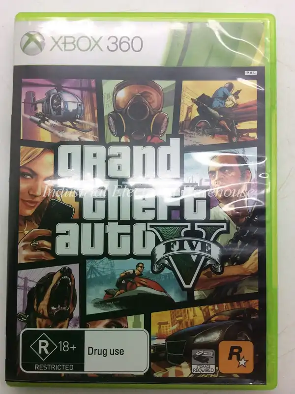 Xbox 360 Grand Theft Auto V 5 Five (2013) 2 Disc Set With Manual & Map PAL