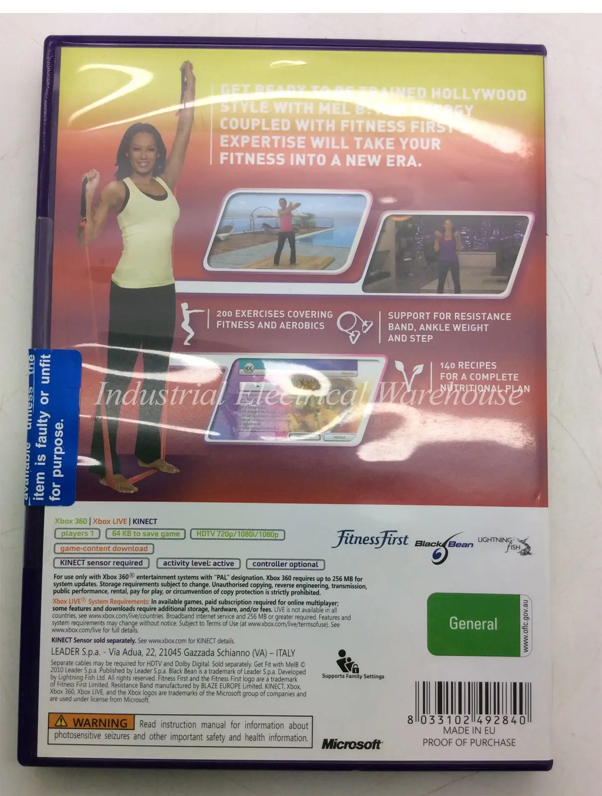 Xbox 360 Get Fit with Mel B Black Bean (Requires Kinect Sensor) Game Disc – photo 2
