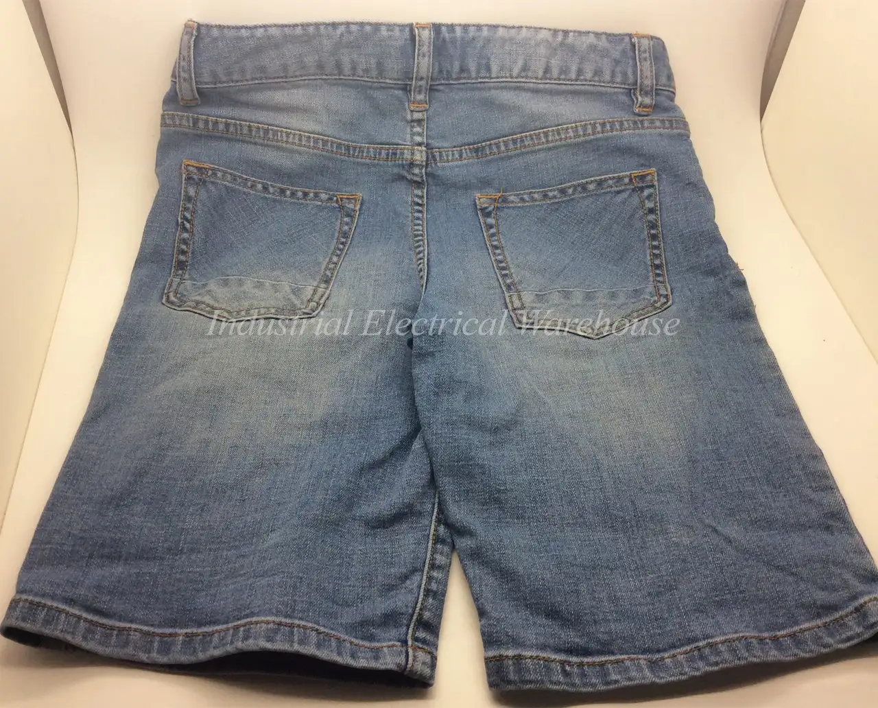Witchery Kids Boys Denim Shorts Adjustable Waist 5 Pocket Faded Blue Size 10 – photo 3