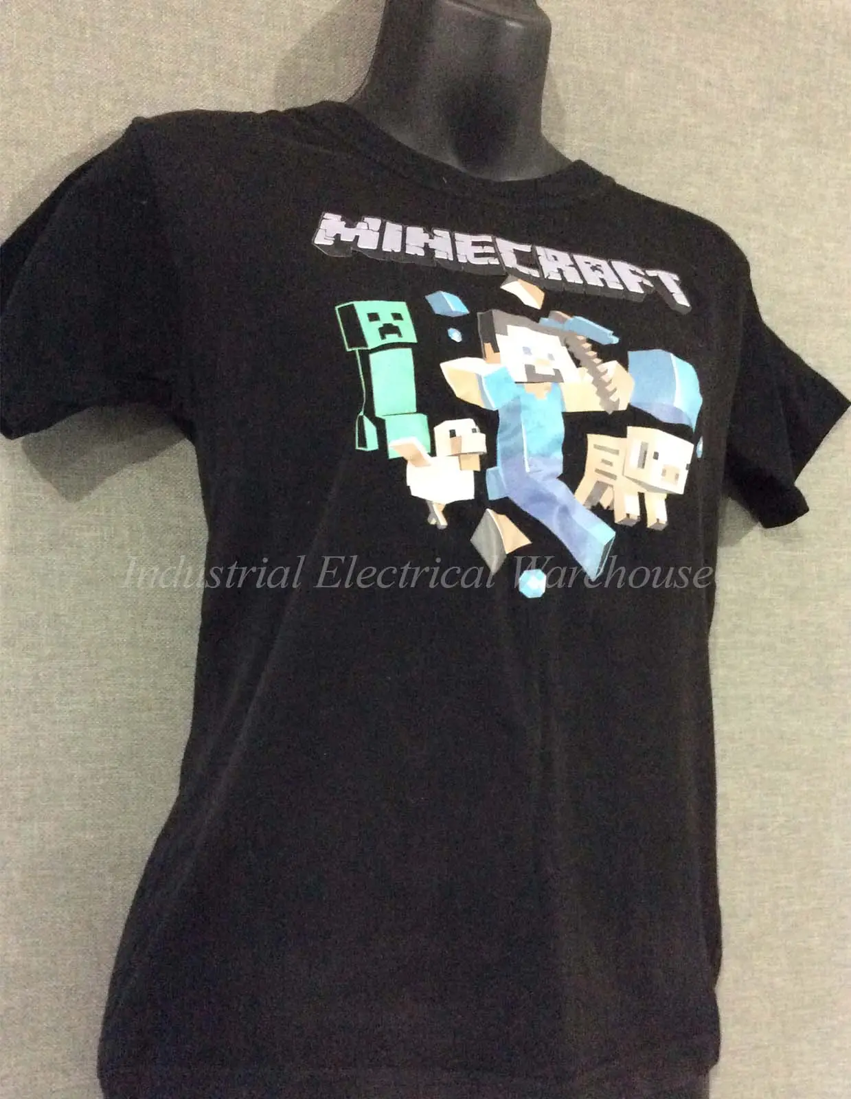 Minecraft Graphics T-Shirt Black Australian Size 12 – photo 2