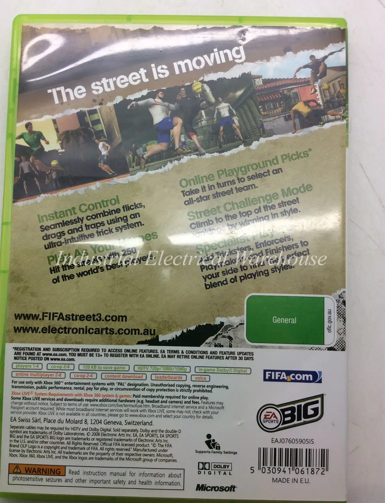 Xbox 360 FIFA Street 3 EA Sports Game Disc & Manual PAL – photo 2