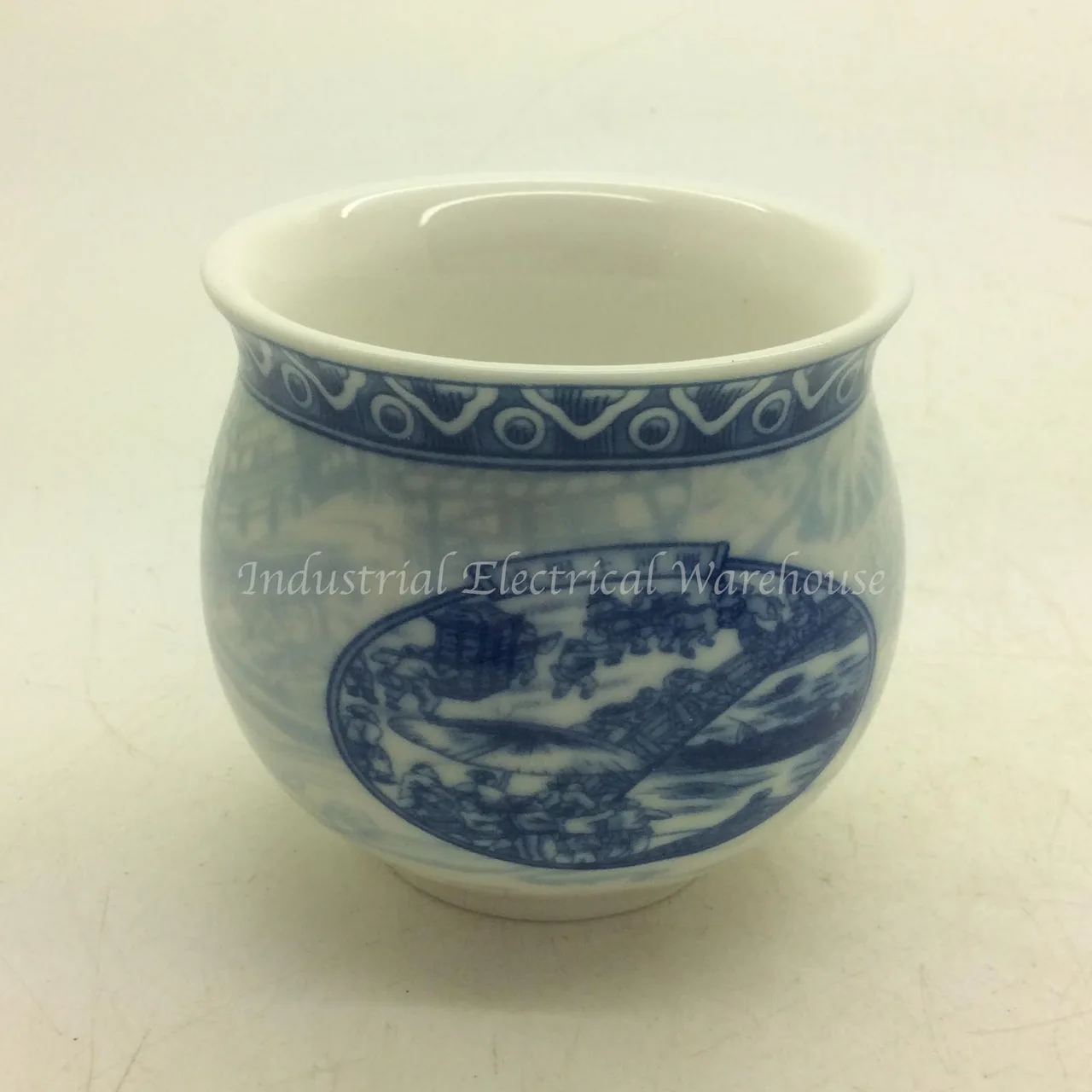 Chinese Blue White Porcelain Tea Set 9 Piece Qingming River Scene Gift Box New – photo 2