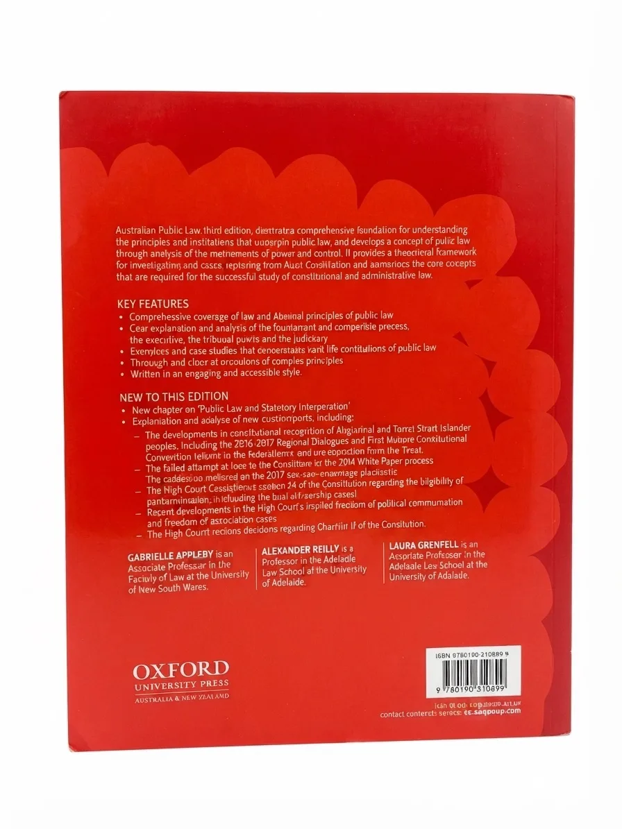 Australian Public Law 3rd Edition by Oxford University Press – photo 2