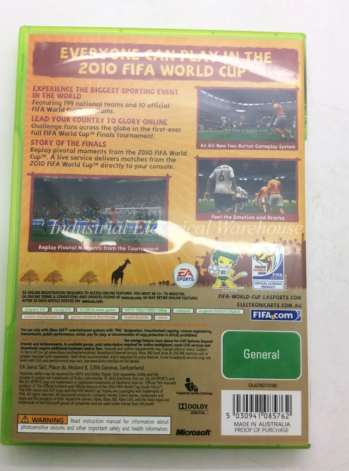 Xbox 360 2010 Fifa World Cup South Africa EA Sports Game Disc – photo 2