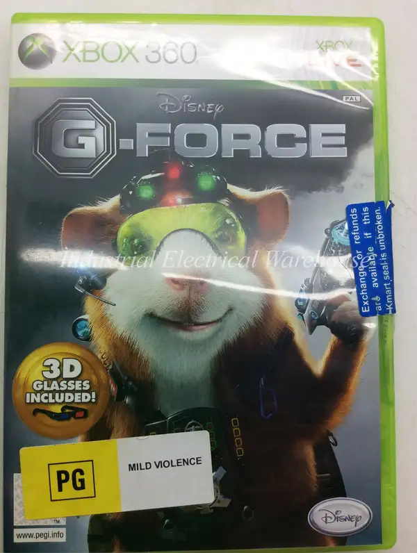 Xbox 360 Disney G-Force with 3D Glasses Game CD & Manual PAL