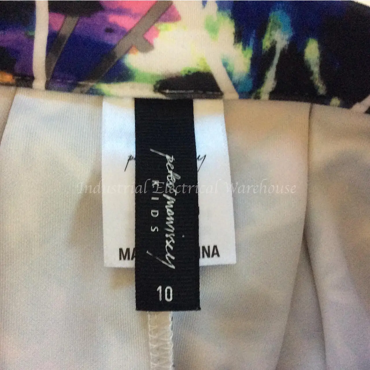 Peter Morrissey Girls Pleated Skirt Geometric Print Multicolour Size 10 – photo 3