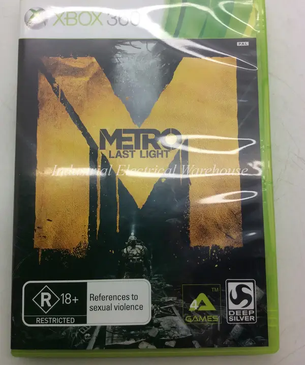 Xbox 360 Metro Last Light by Deep Silver Game Disc & Manual PAL