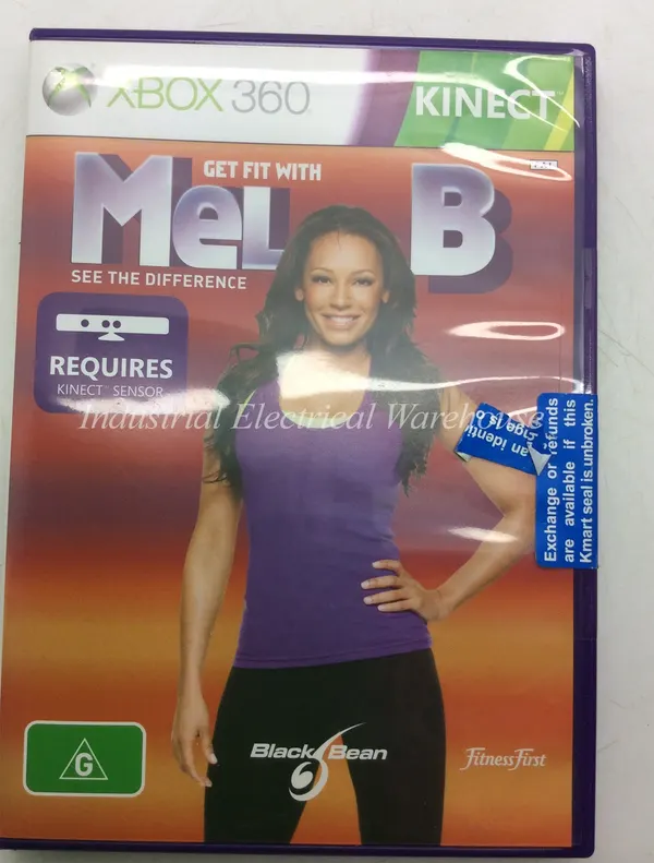 Xbox 360 Get Fit with Mel B Black Bean (Requires Kinect Sensor) Game Disc