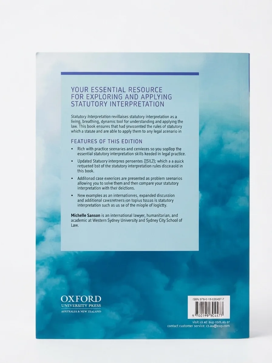 Statutory Interpretation 2nd Edition Michelle Sanson by Oxford University Press – photo 2