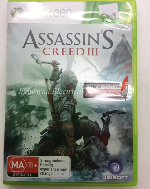 Xbox 360 Assassin's Creed III Ubisoft Game 2 Disc & Manual PAL