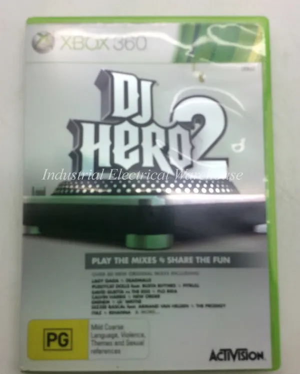 Xbox 360 DJ Hero 2 Activision Game Disc & Manual PAL