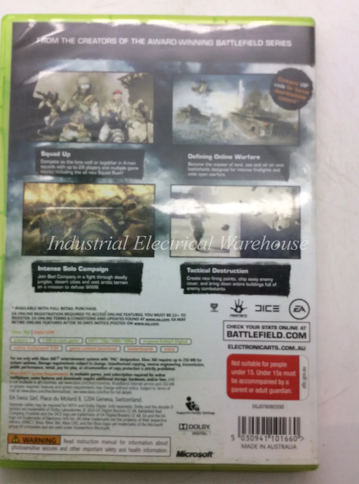 Xbox 360 Battlefield Bad Company 2 EA Game Disc & Manual PAL – photo 2