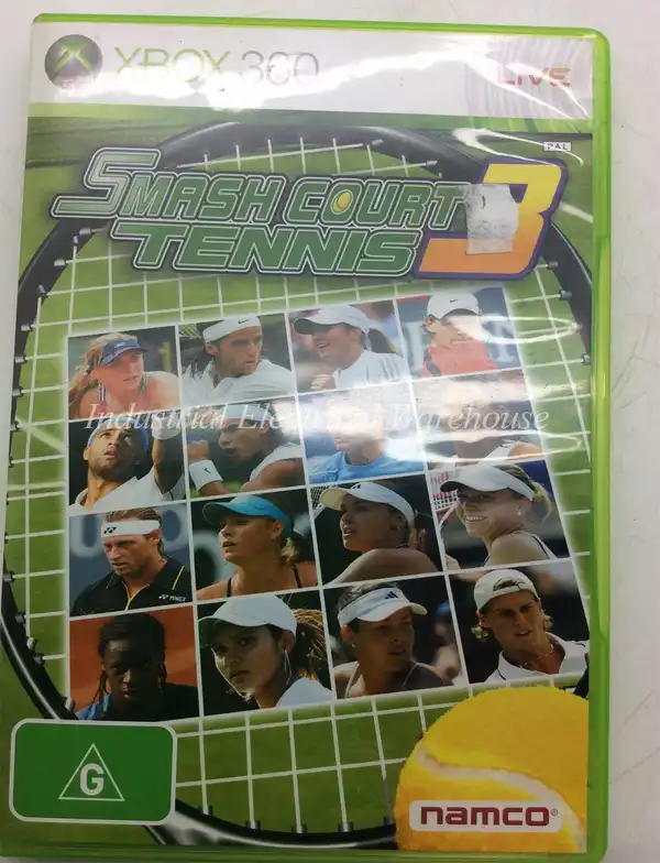 Xbox 360 Smash Court Tennis 3 Namco Game Disc USED