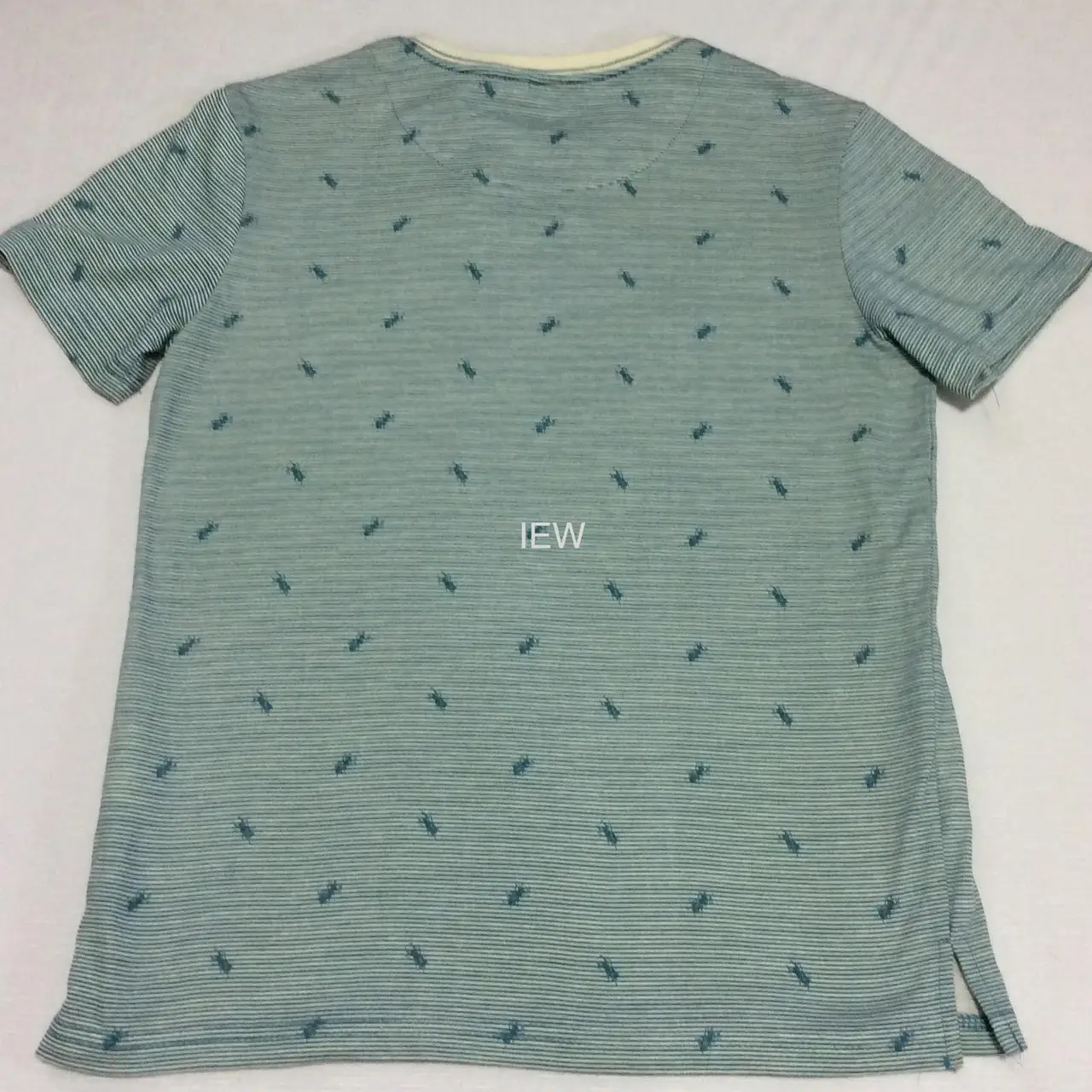 bAUHAUS Boys Stripe Insect Tee T-Shirt Short Sleeve with Pocket Size 10 Jade – photo 2