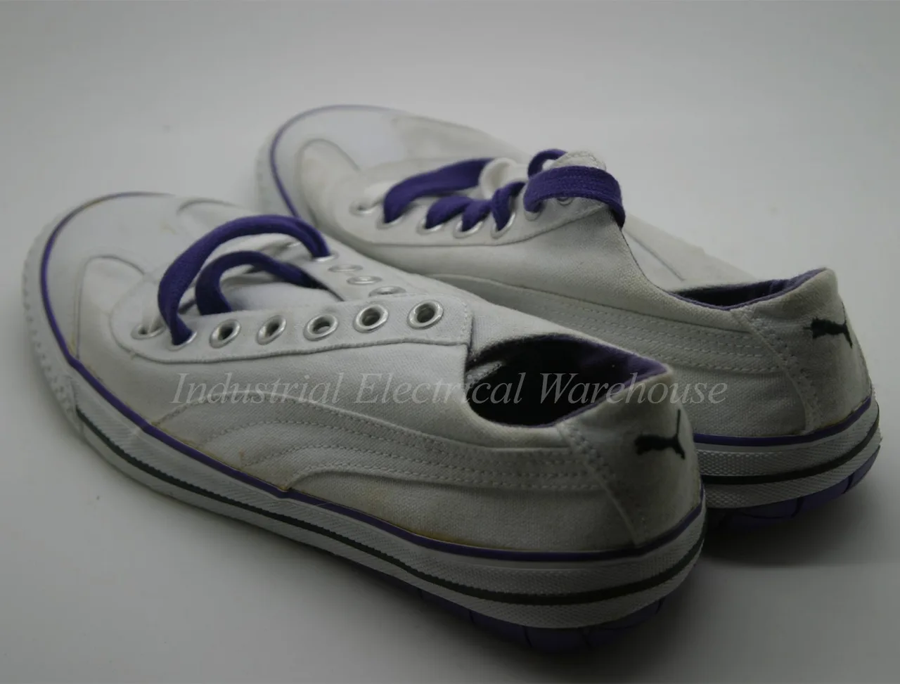 Puma Ladies White Violet Low Rise  Sneakers Lace up Canvas UK 6.5 US 9 346055 07 – photo 4