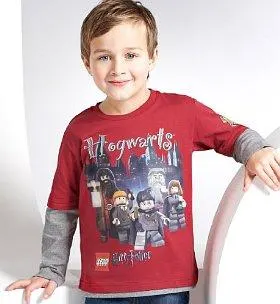 Lego Harry Potter Red Long Sleeve Top / Shirt Size 4-5