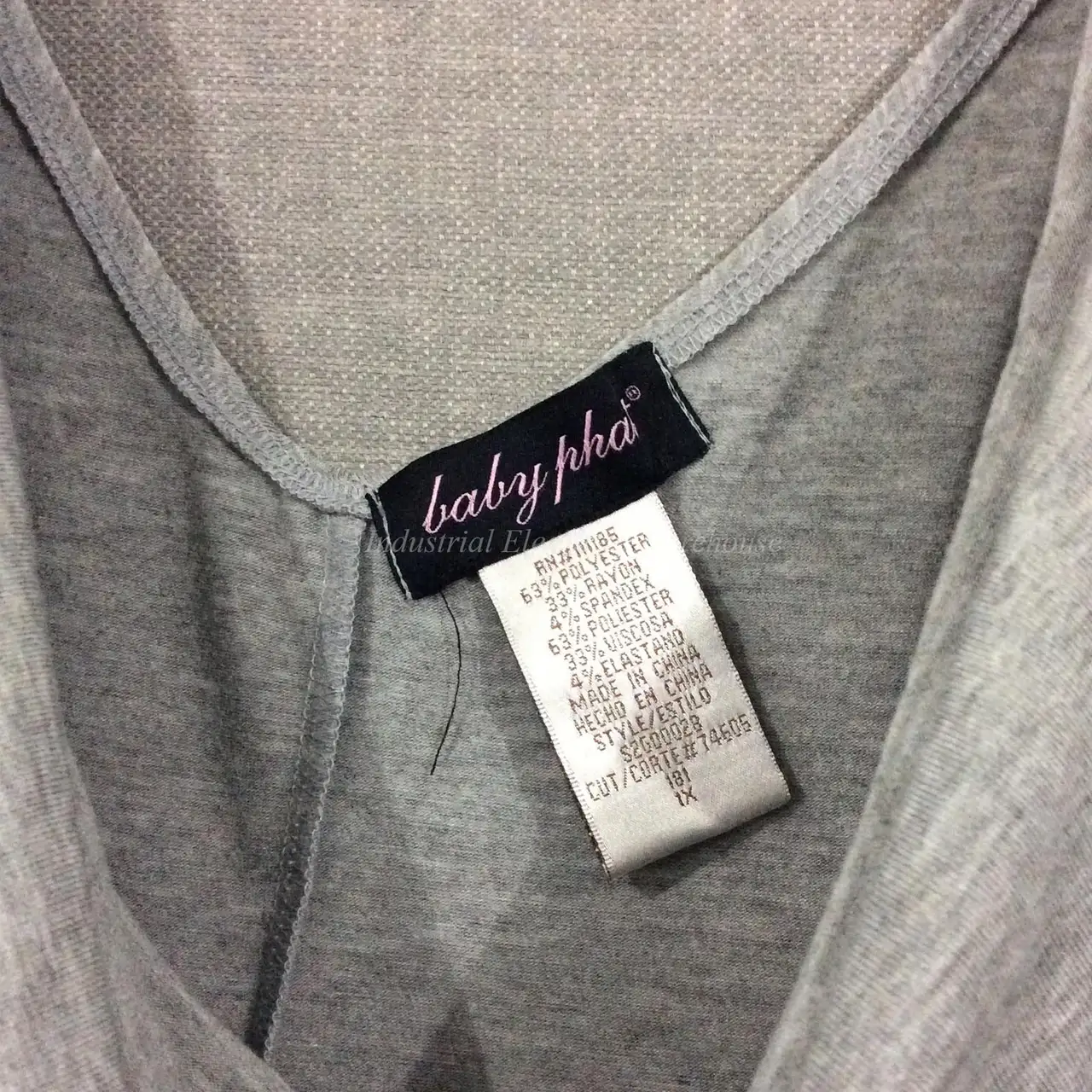 Baby Phat Short Dress Grey XL Cold Shoulder Waterfall Neckline – photo 2