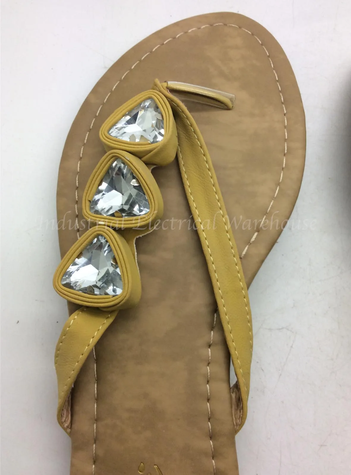 Yoki Womens Beige Embellished Summer Sandals Size 9 – photo 3