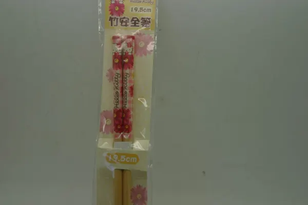 Hello Kitty Purple Flowers Timber Chopsticks 19.5cm Long
