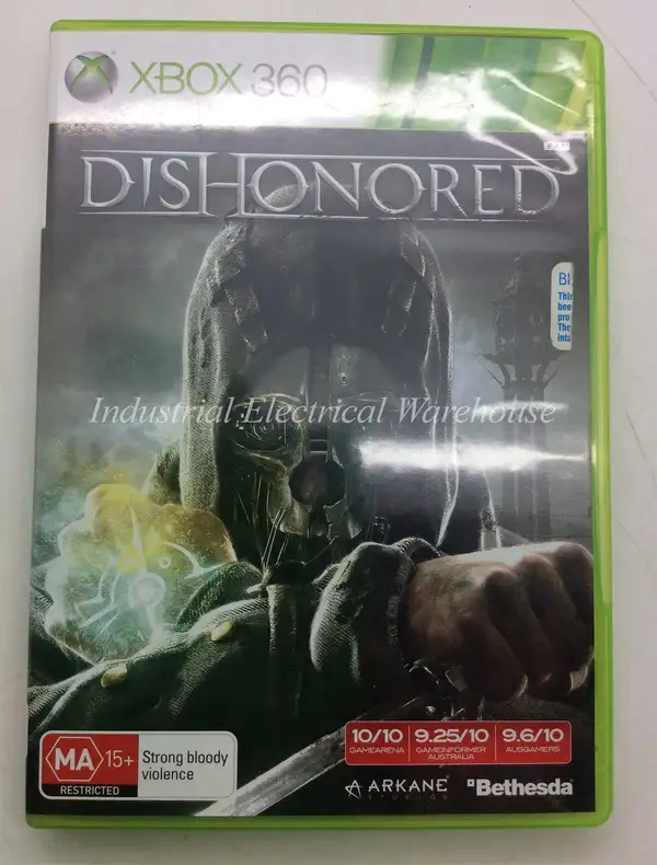 Xbox 360 Dishonored Bethesda Game Disc and Manual PAL