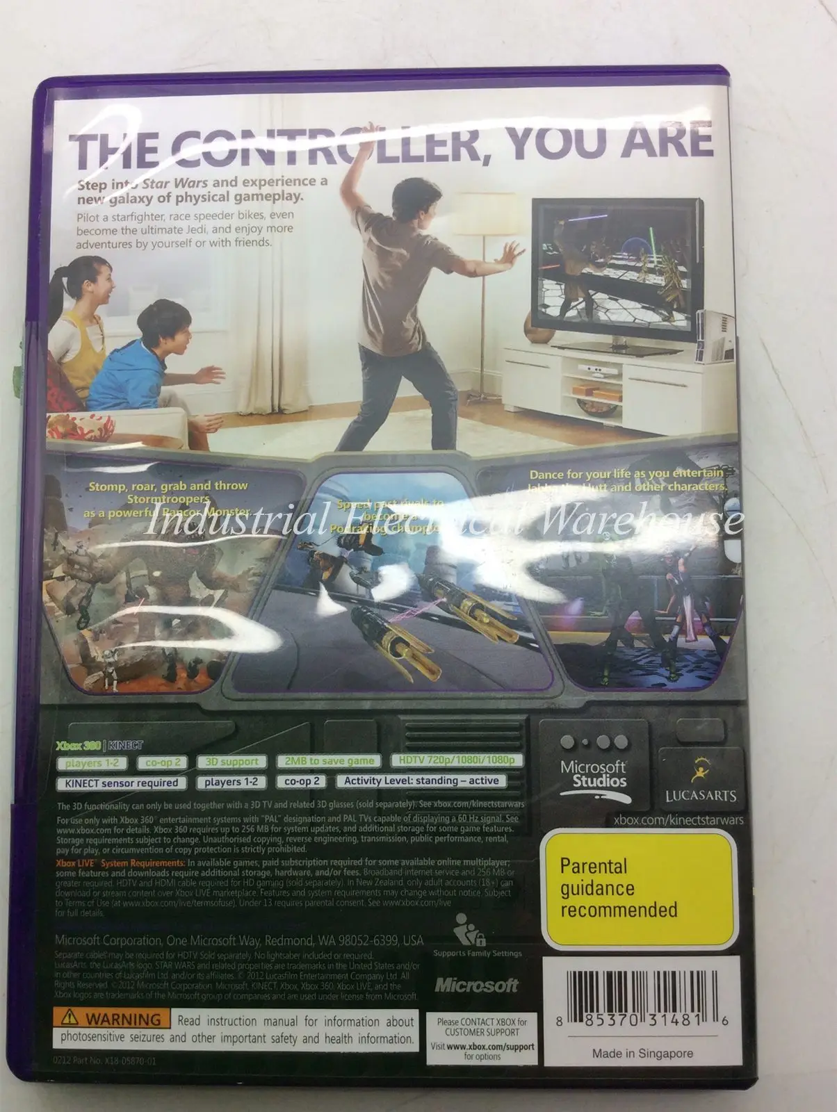 Xbox 360 Star Wars LucasArts Kinect Game Disc PAL – photo 2