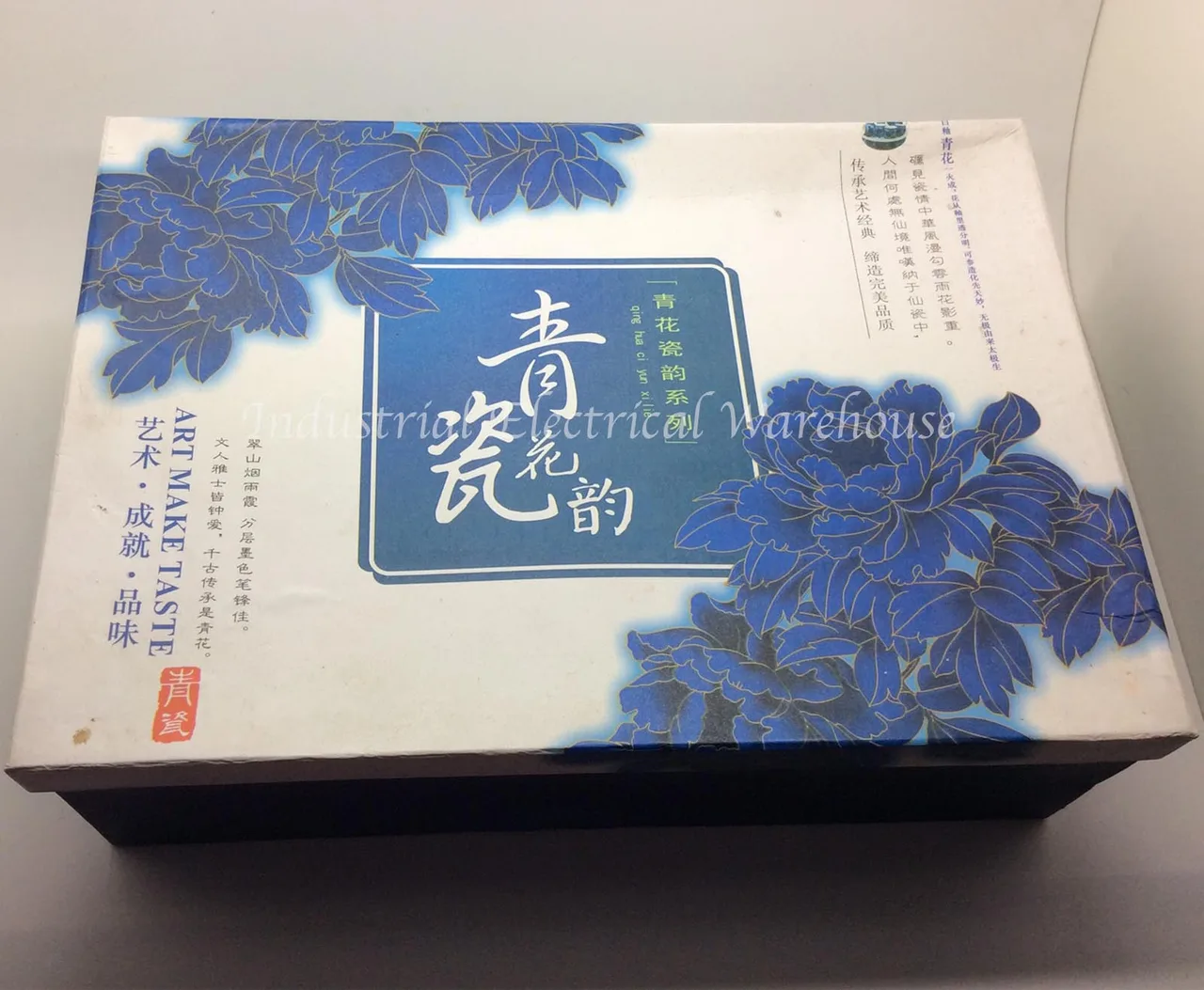Chinese Blue White Porcelain Tea Set 9 Piece Qingming River Scene Gift Box New – photo 6