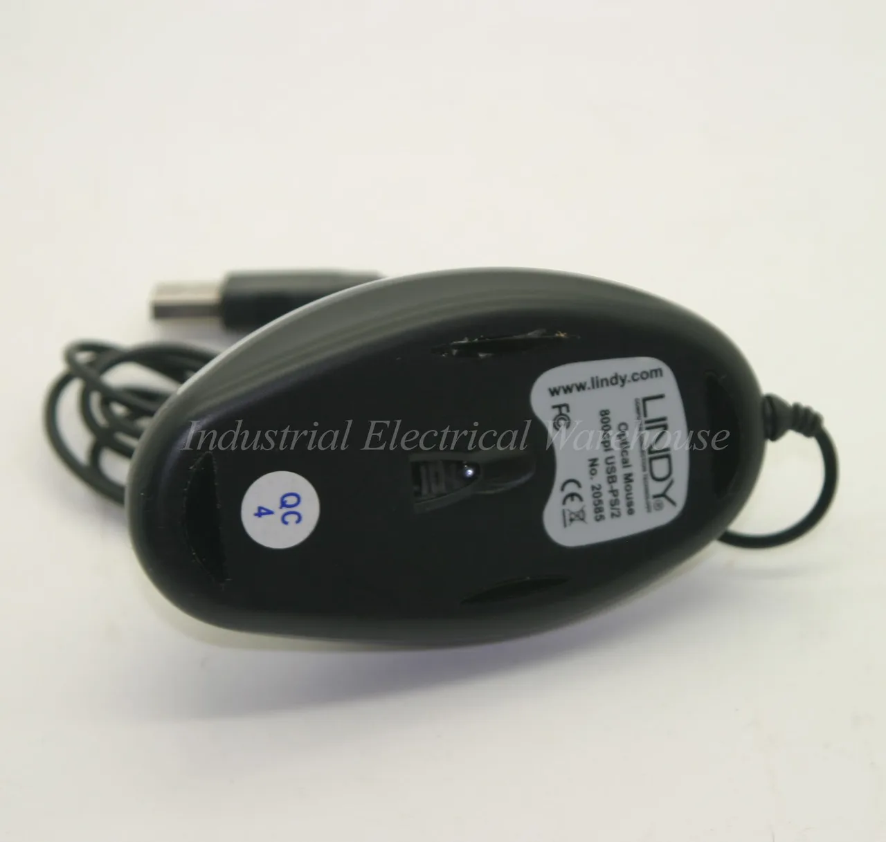 Lindy Optical Mouse with Scroll Wheel Wired USB Black Silver 20585 – photo 3
